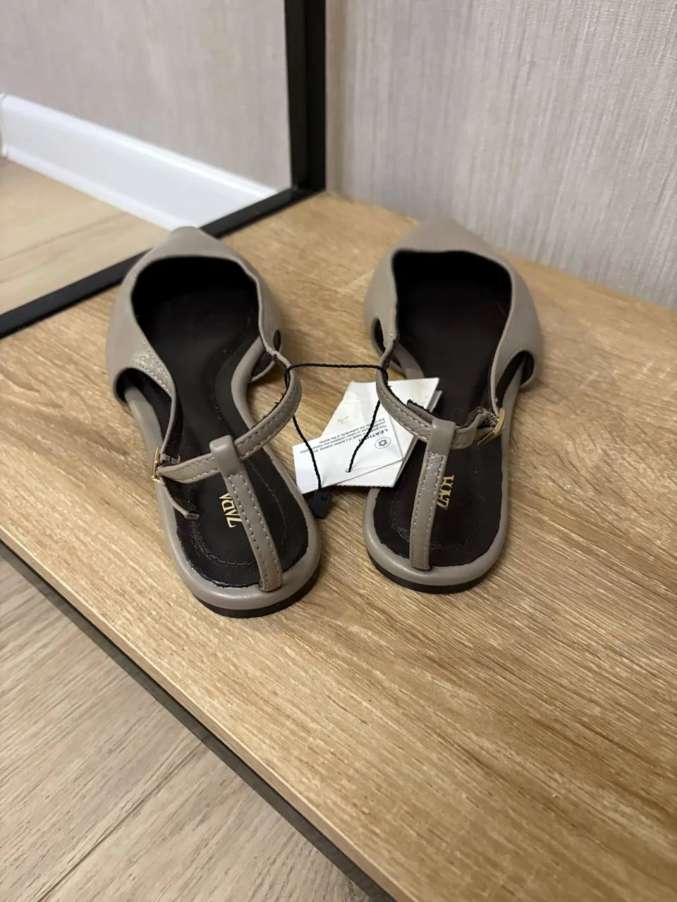 Кожаные балетки ZARA новые 3