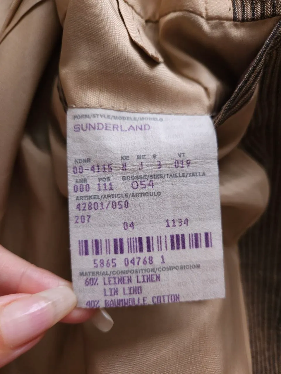 Пиджак Hugo Boss винтажный, размер 54 (XL) 7
