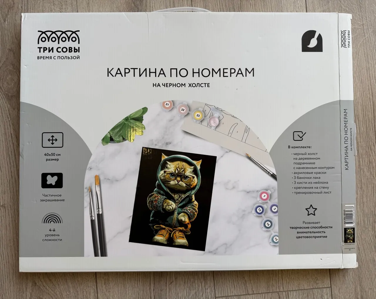 Картина по номерам 40х50 см с материалами 1