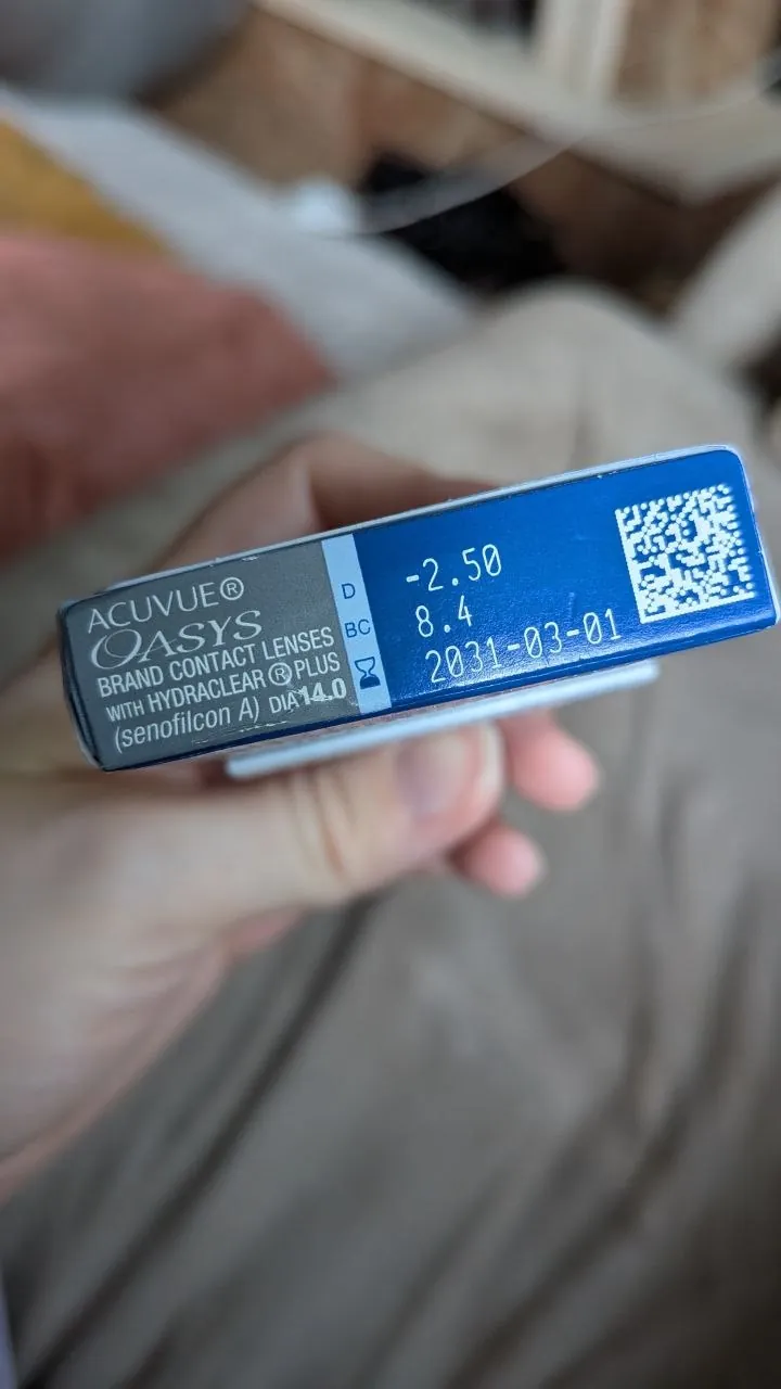 Контактные линзы Acuvue Oasys -2.5 1