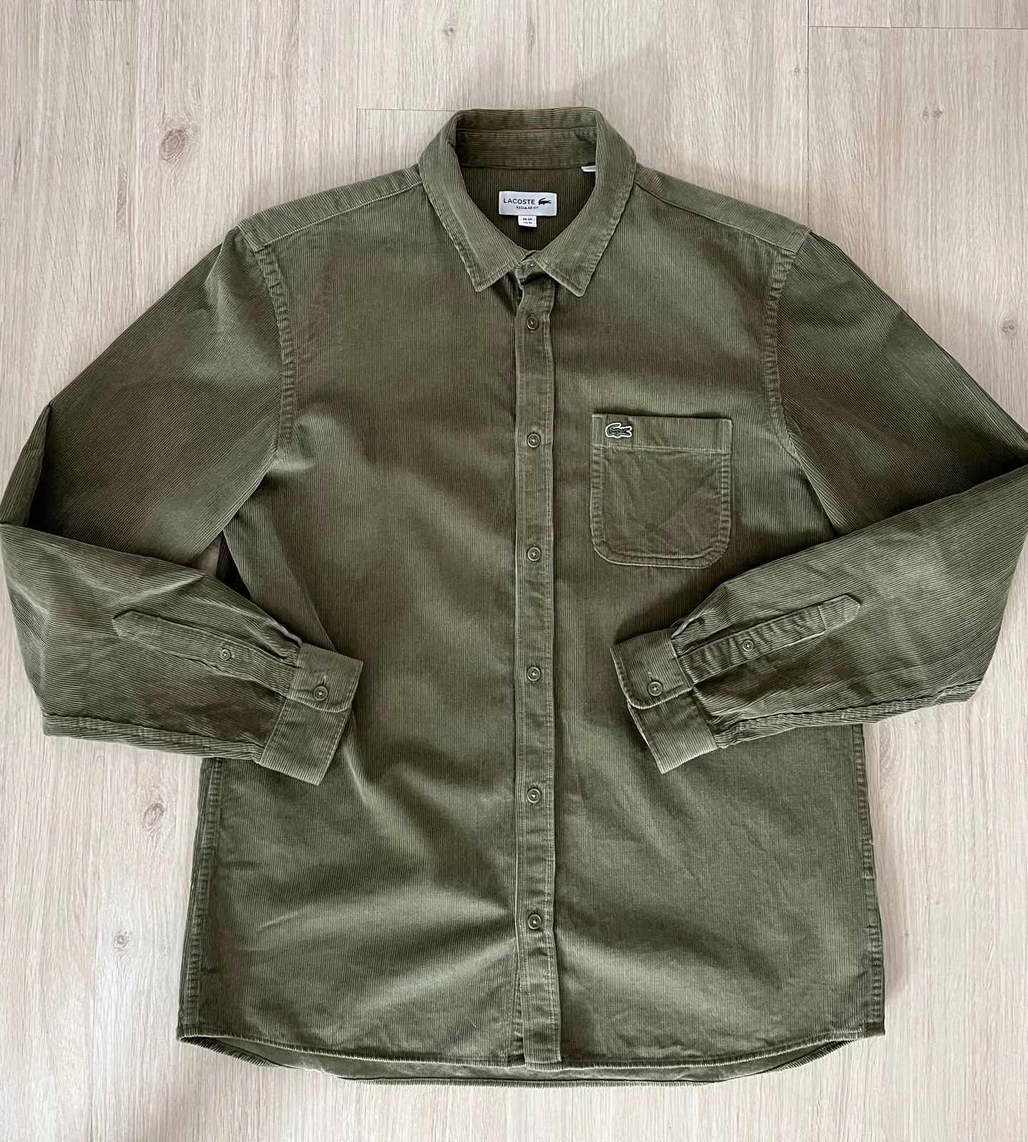 Вельветовая рубашка Lacoste размер M 1