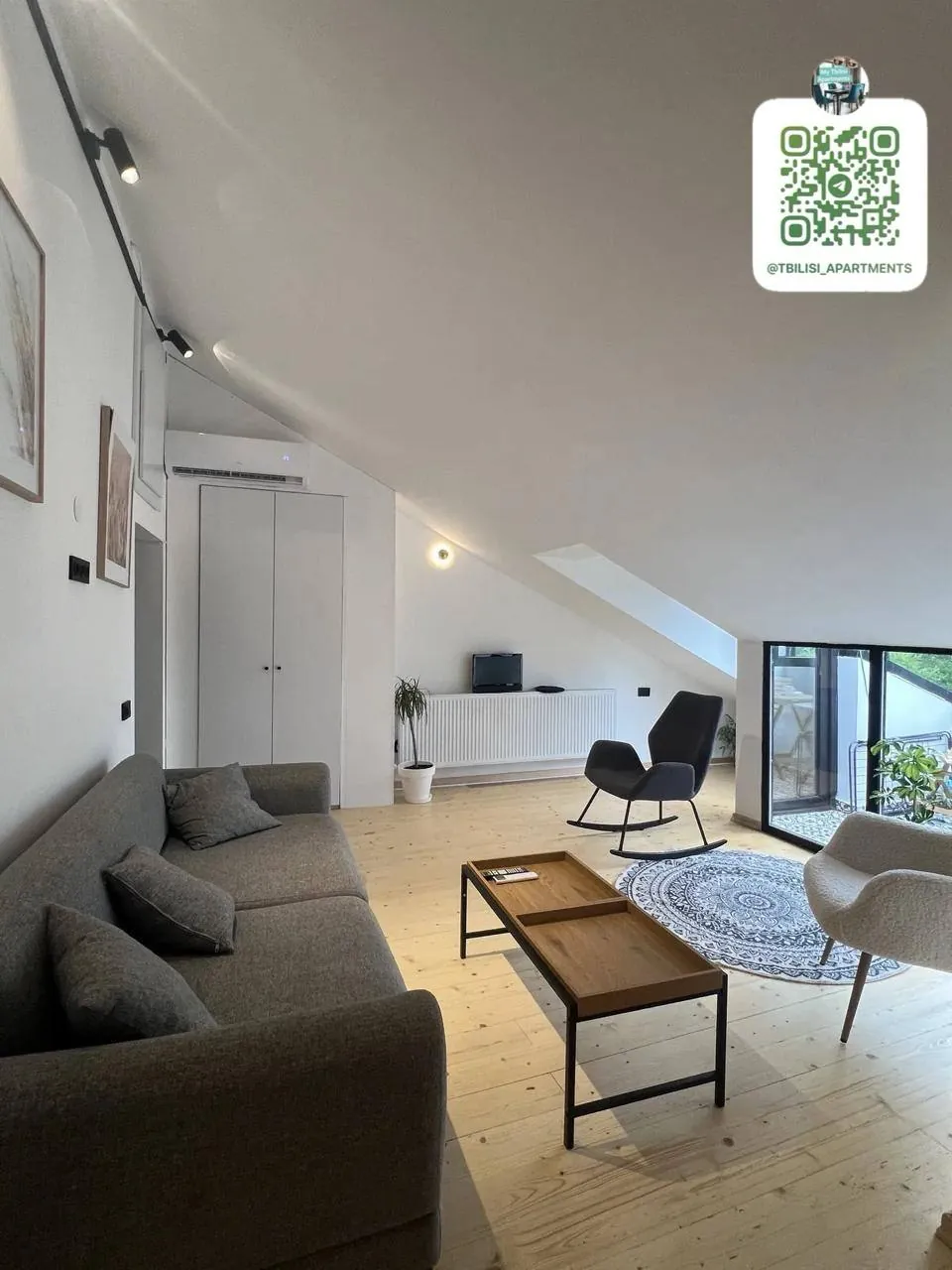 Квартира 80 м² с 3 комнатами в Чугурети 3