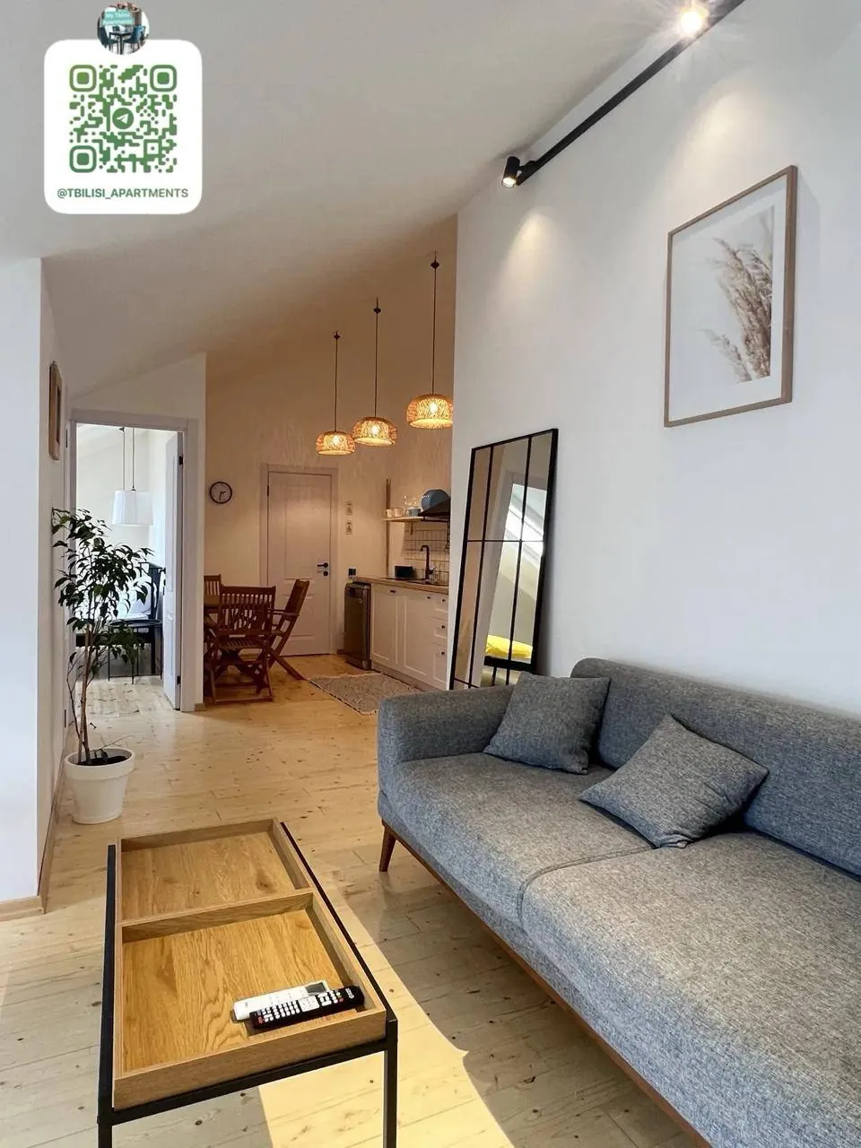Квартира 80 м² с 3 комнатами в Чугурети 2