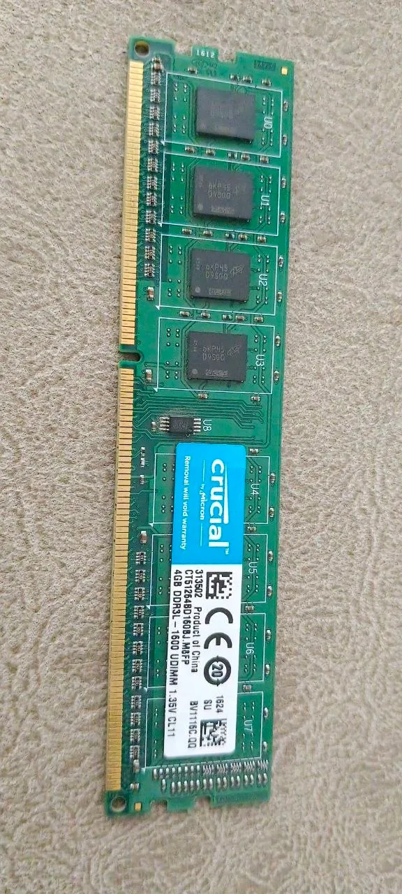 Оперативная память Crucial 4GB DDR3L 1
