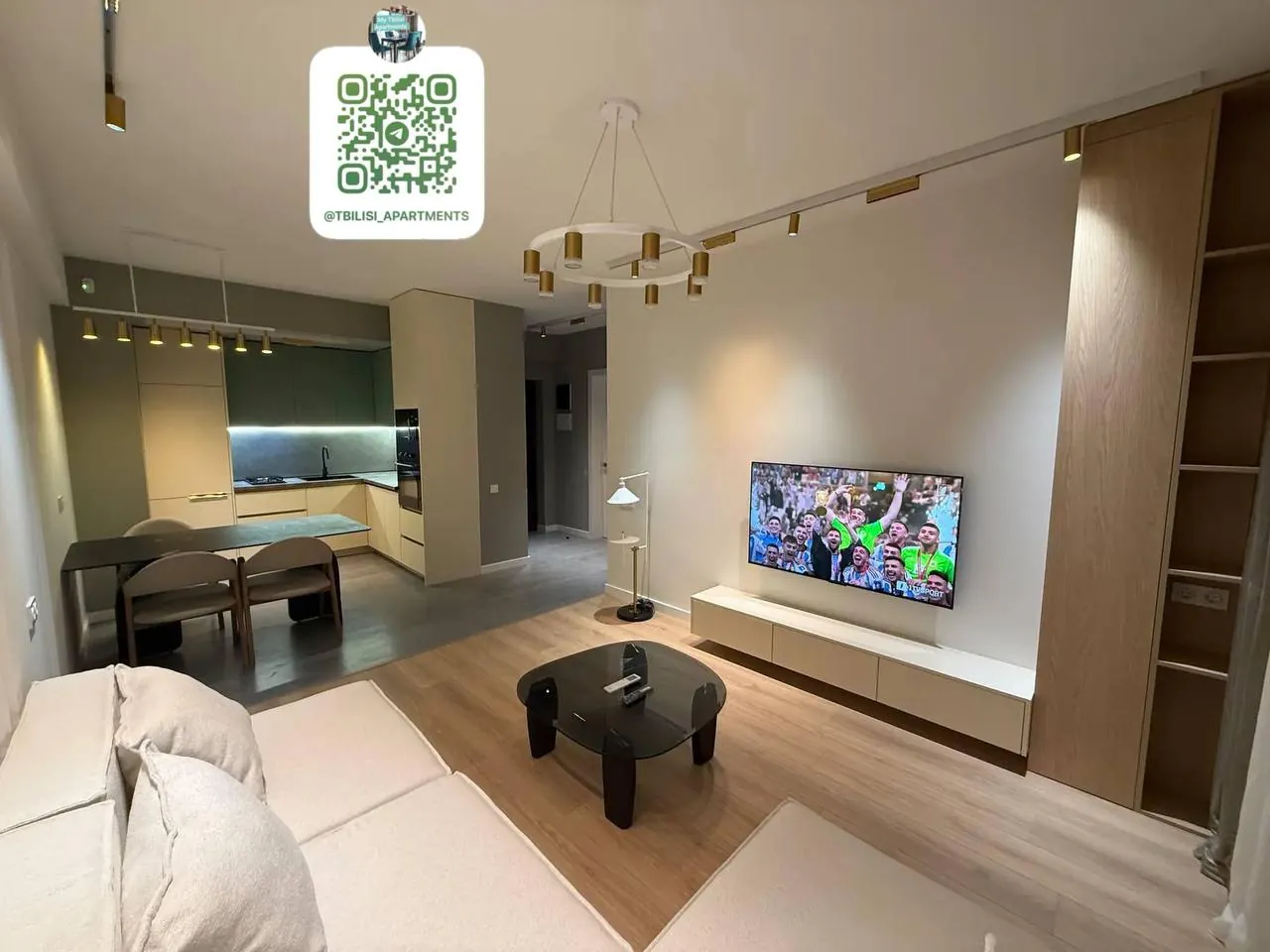 Квартира 56 м² с 2 комнатами в Сабуртало 1