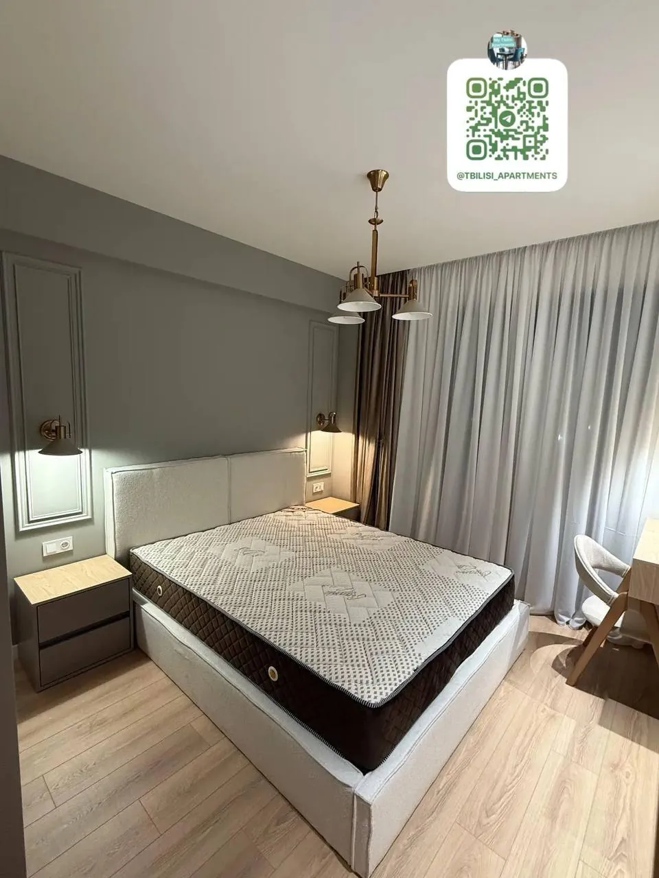 Квартира 56 м² с 2 комнатами в Сабуртало 4