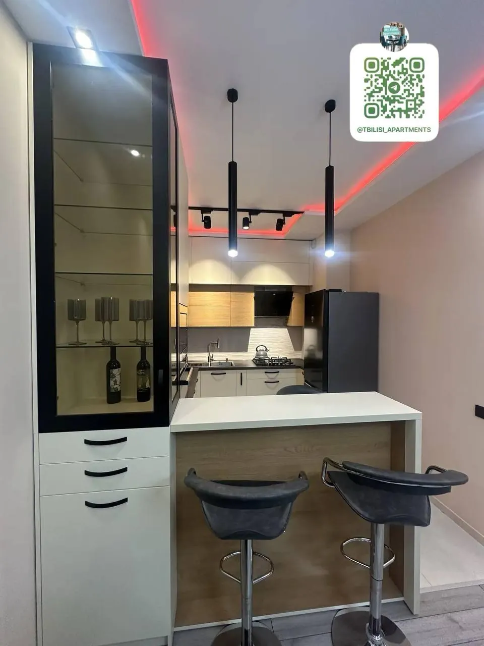 Квартира 58 м² с 2 комнатами в Сабуртало 9
