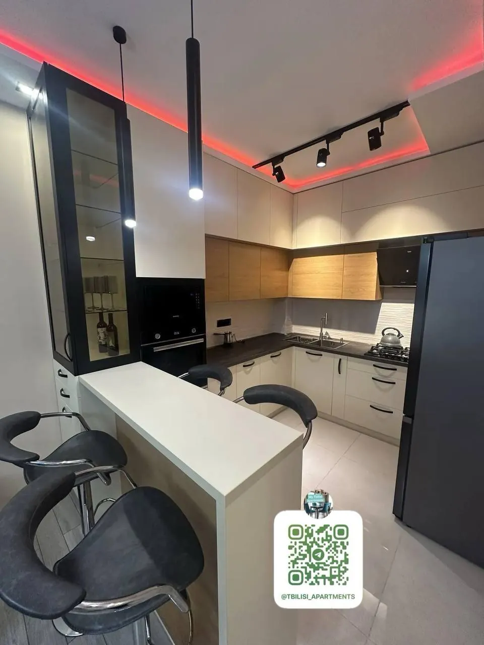 Квартира 58 м² с 2 комнатами в Сабуртало 3