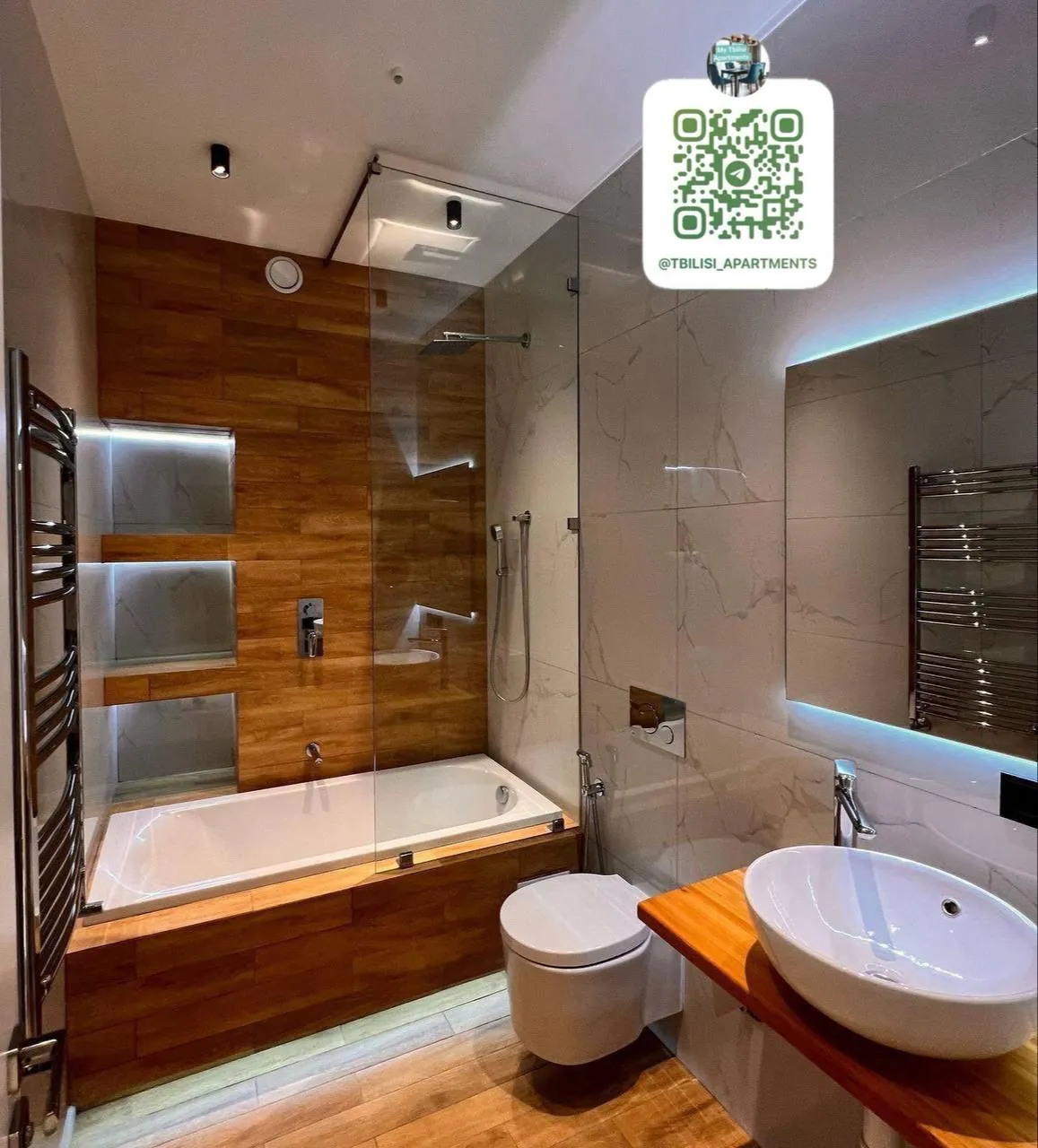 Квартира 60 м² с 3 комнатами в Сабуртало 9