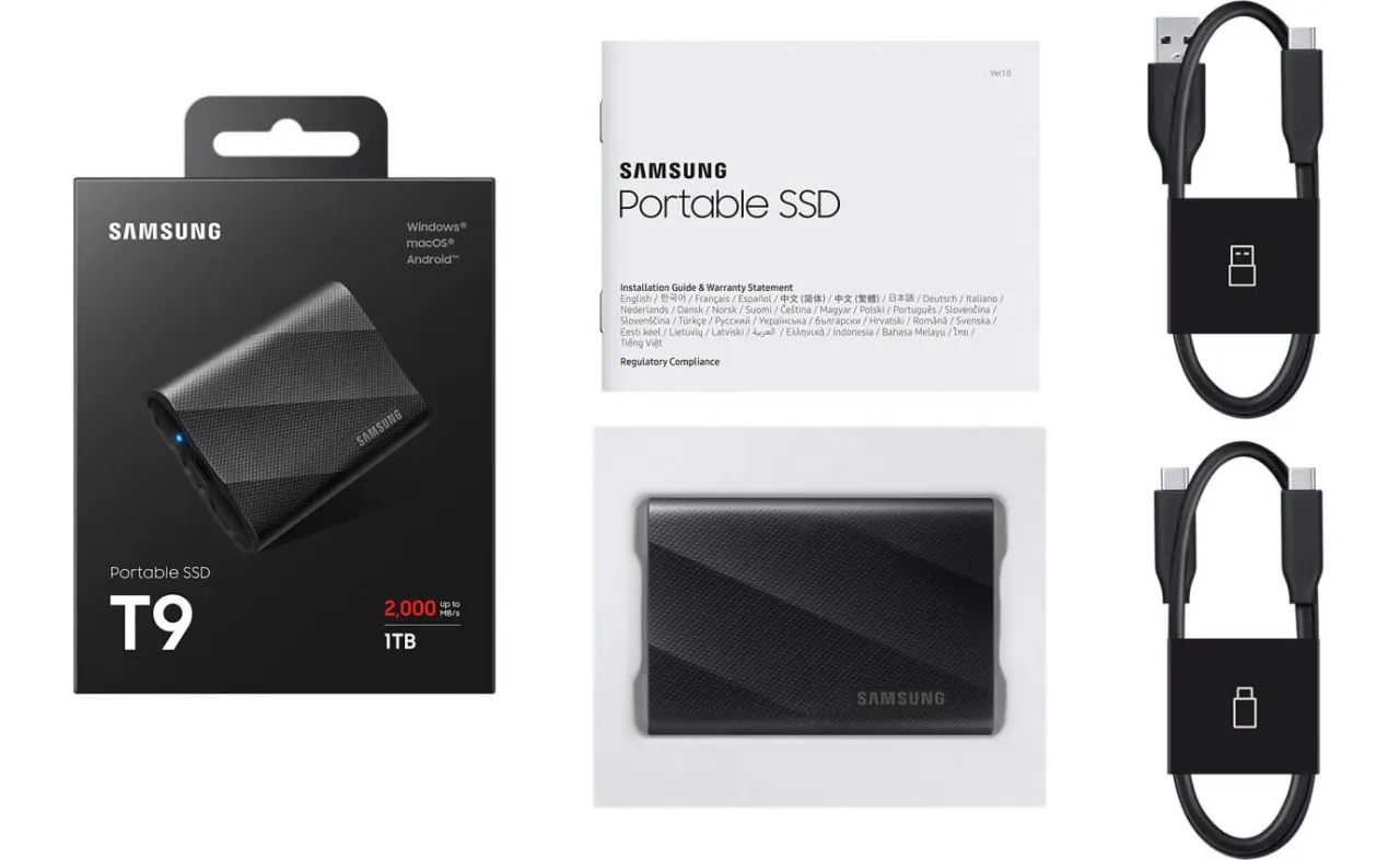 Внешний SSD Samsung Portable T9 1TB 1