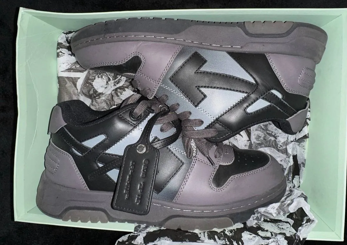 Кроссовки Off-White Out Of Office серые 1