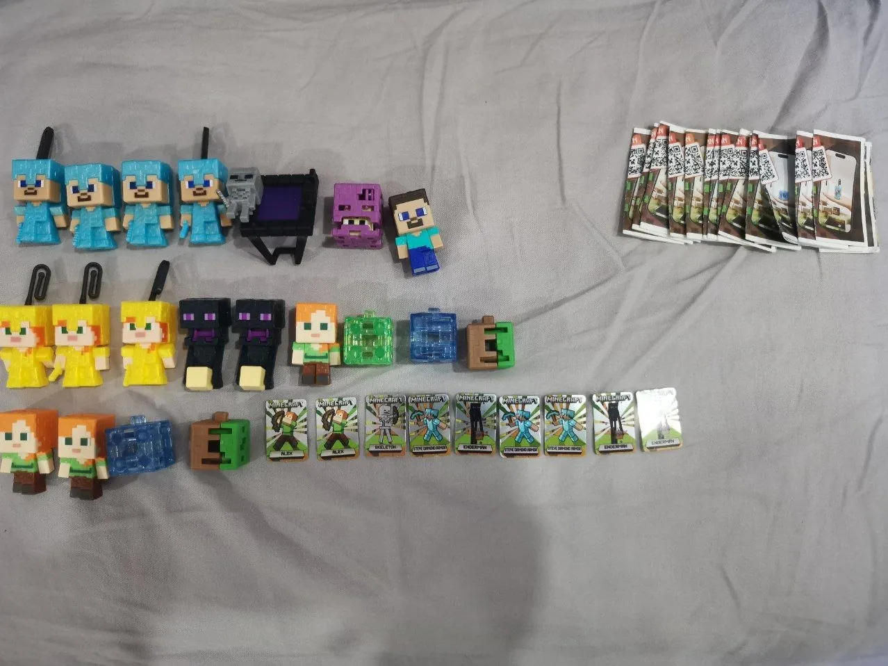Фигурки Kinder Joy Minecraft повторки 1