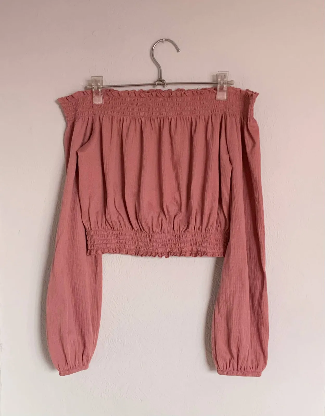 Блуза H&M из вискозы, розовая 1