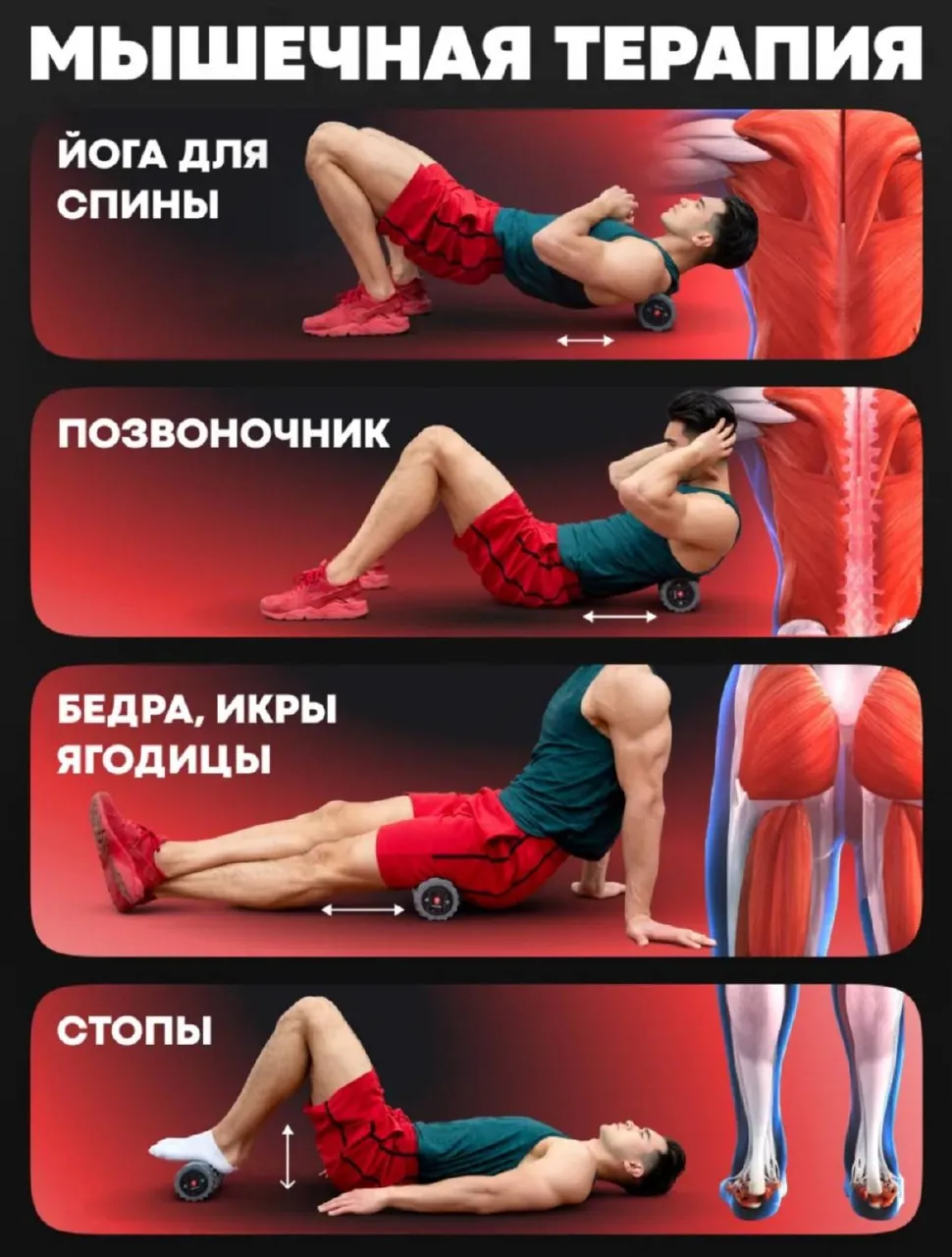 Вибромассажный ролик Yamaguchi Vibro Roll для тела 3