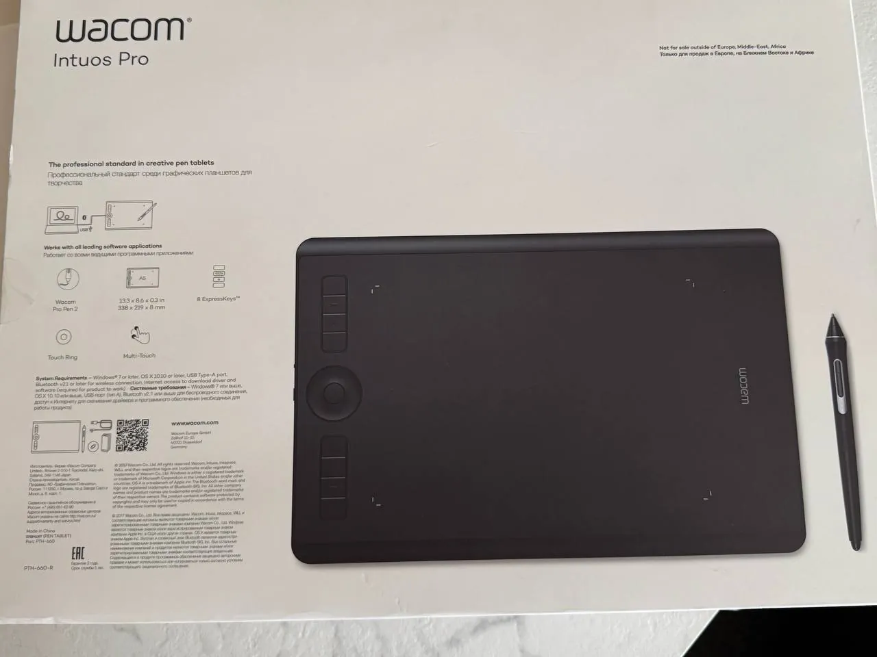Графический планшет Wacom Intuos Pro M 3