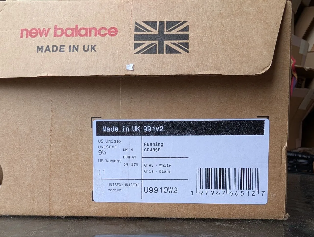 Кроссовки New Balance 991v2 размер 43 6