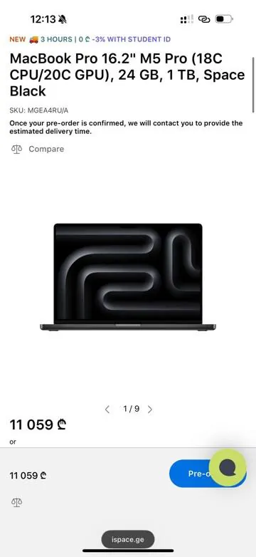MacBook Pro 16 M5 Pro 24/1TB Open Box 5