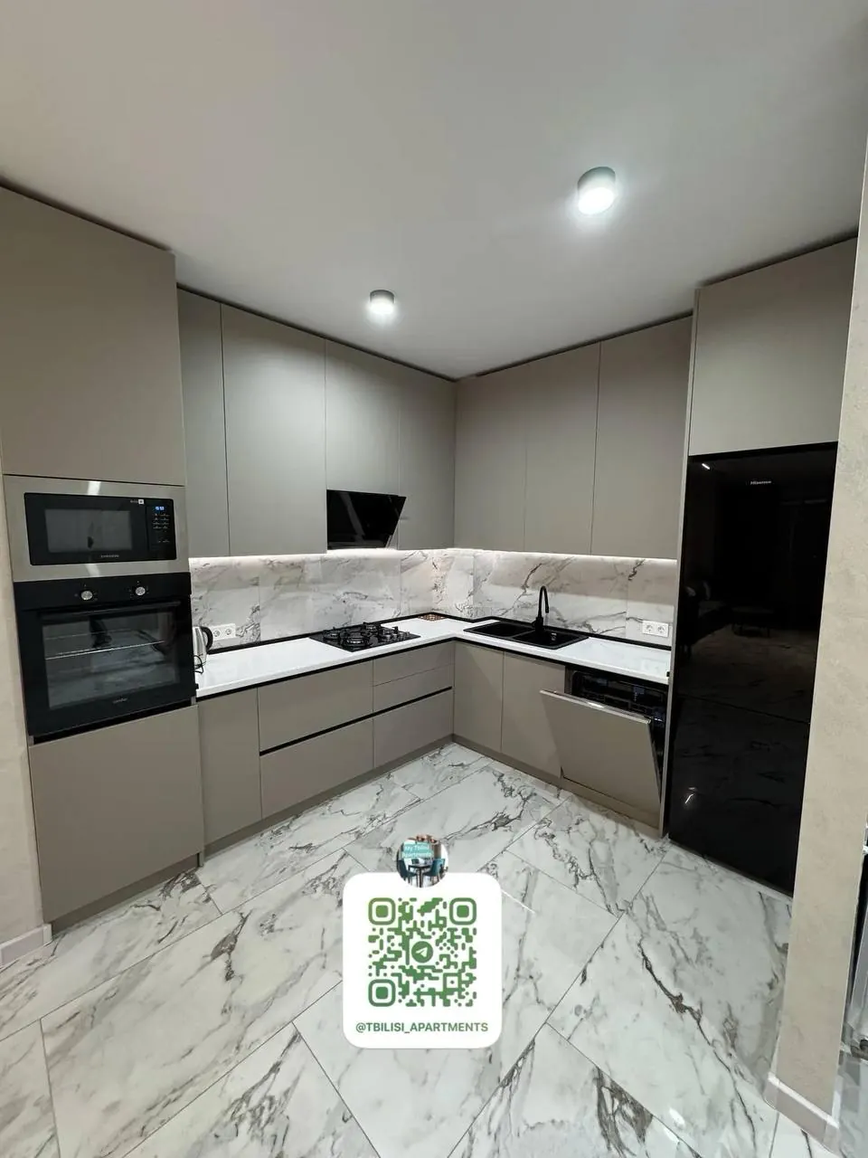 Квартира 75 м² с 2 комнатами в Сабуртало 9
