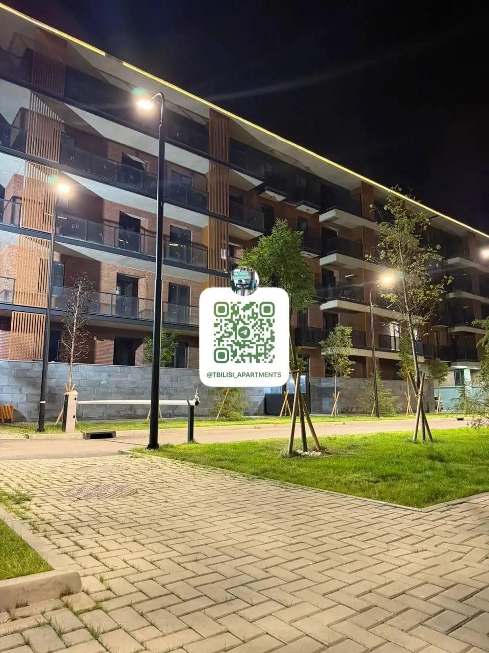 Квартира 60 м² с 2 комнатами в Сабуртало 10