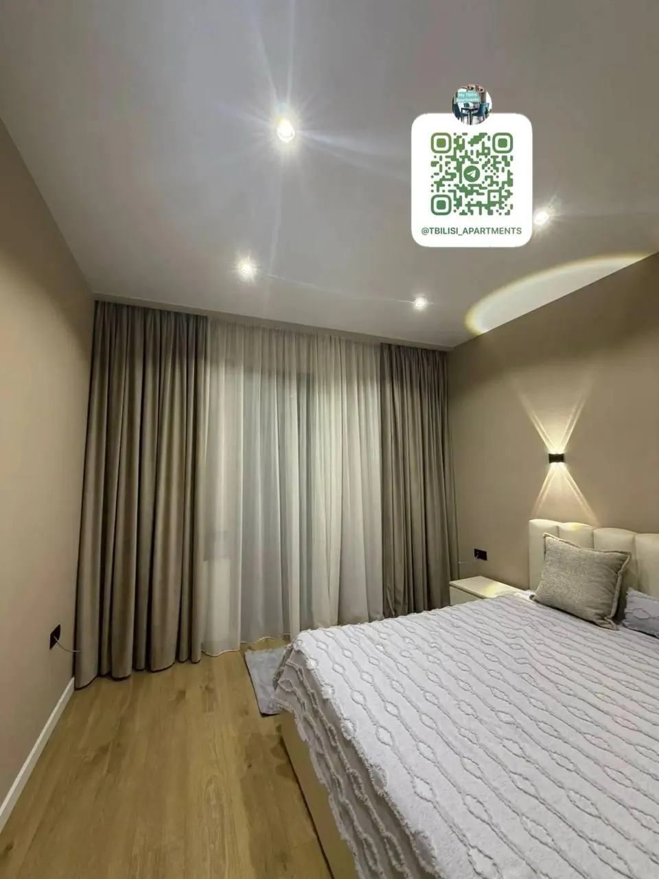 Квартира 60 м² с 2 комнатами в Сабуртало 7