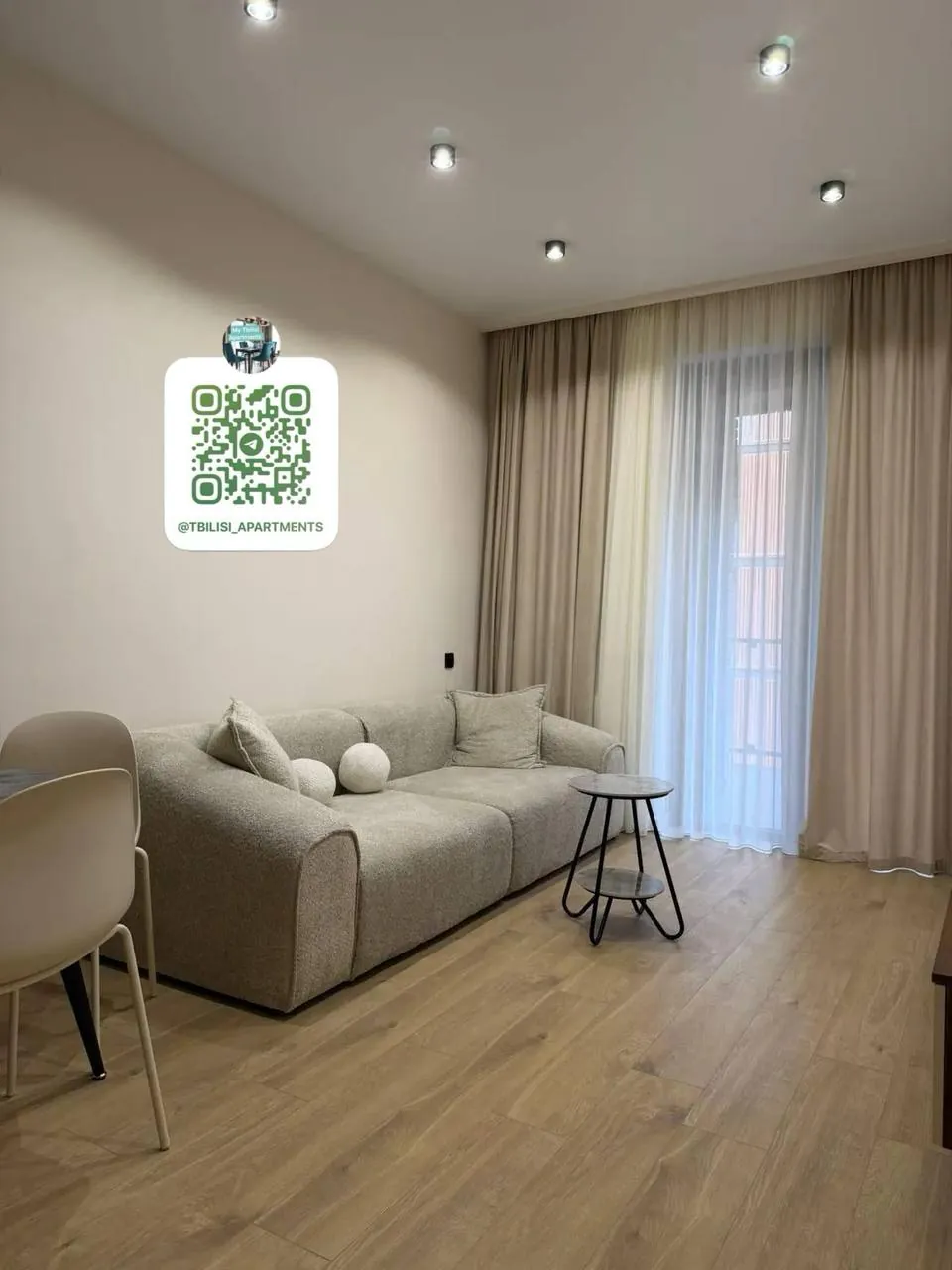 Квартира 60 м² с 2 комнатами в Сабуртало 5