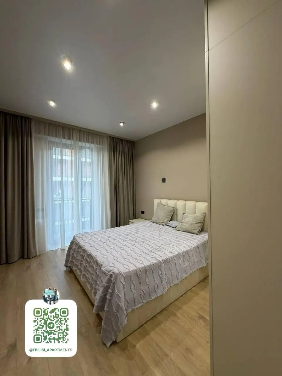 Квартира 60 м² с 2 комнатами в Сабуртало 9