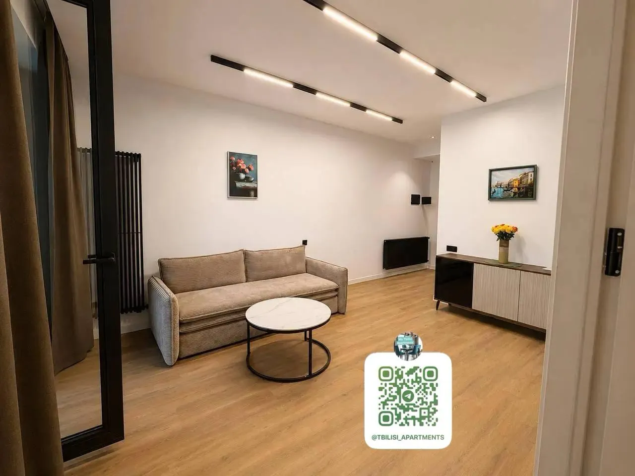 Квартира 60 м² с 2 комнатами в Сабуртало 5
