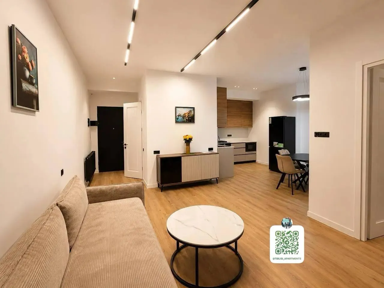 Квартира 60 м² с 2 комнатами в Сабуртало 2