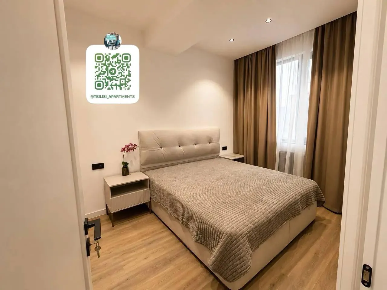Квартира 60 м² с 2 комнатами в Сабуртало 6