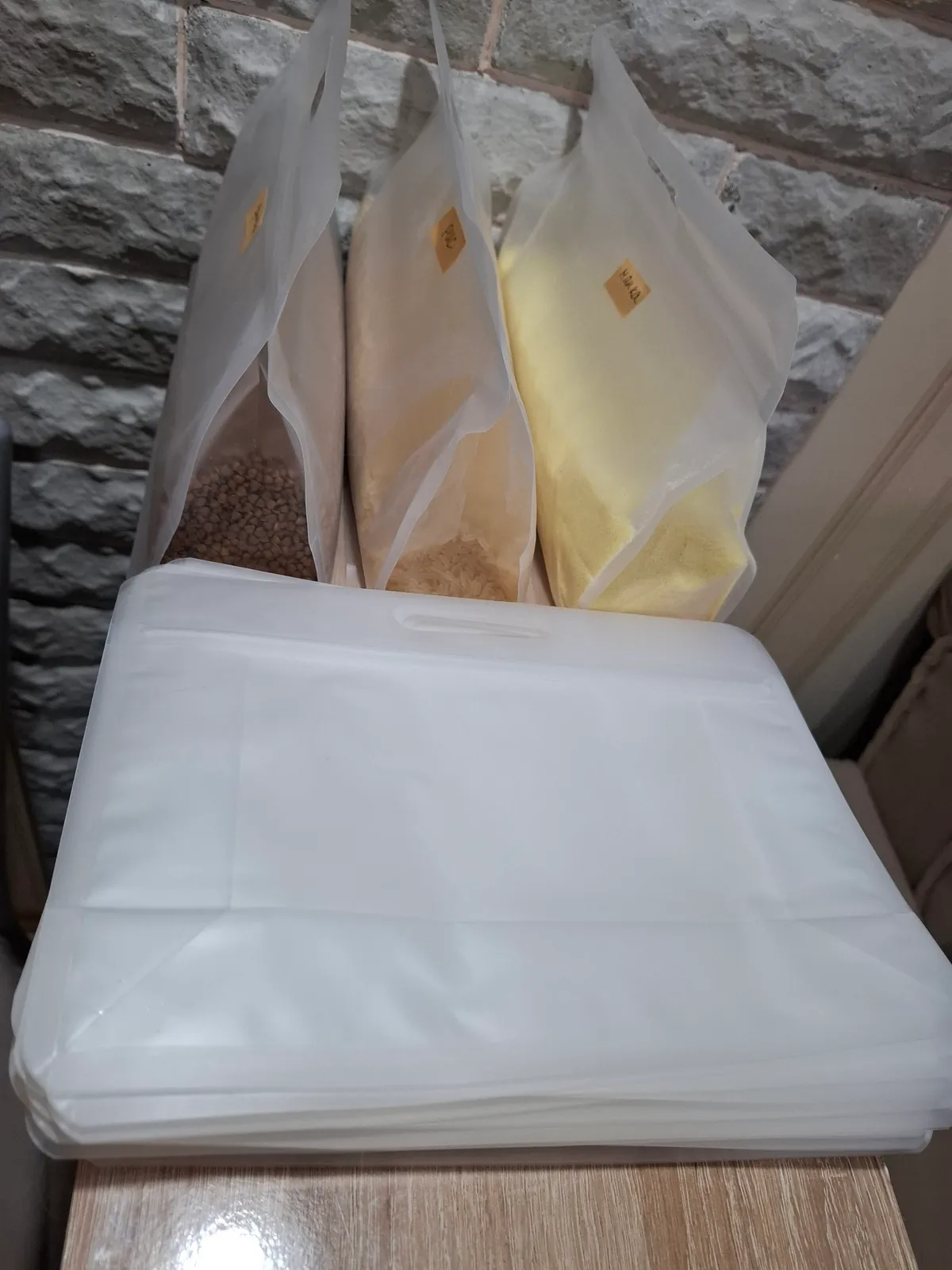 Многоразовые пакеты для круп, 10 штук 1
