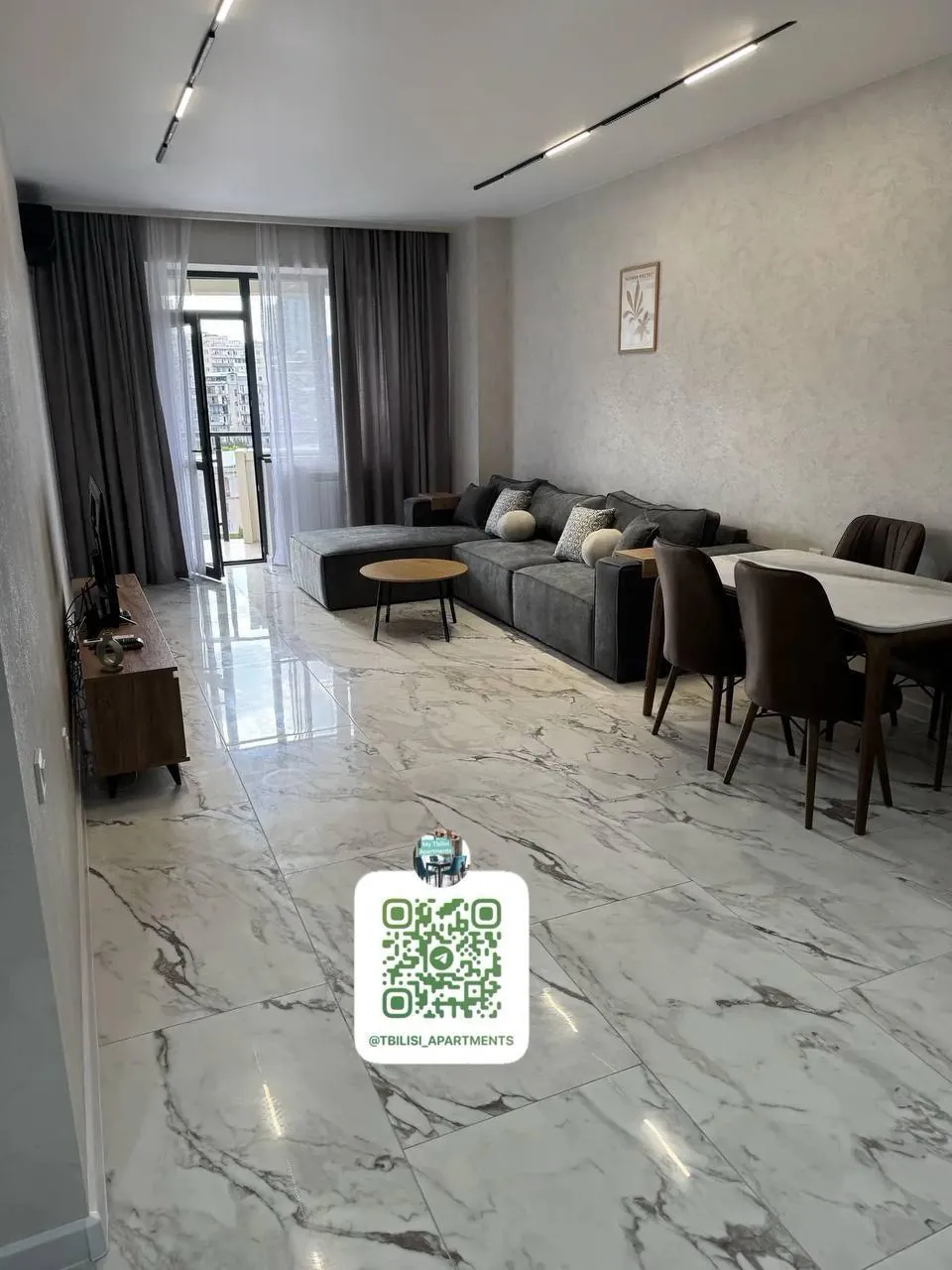 Квартира 75 м² в Сабуртало, 1 спальня 2