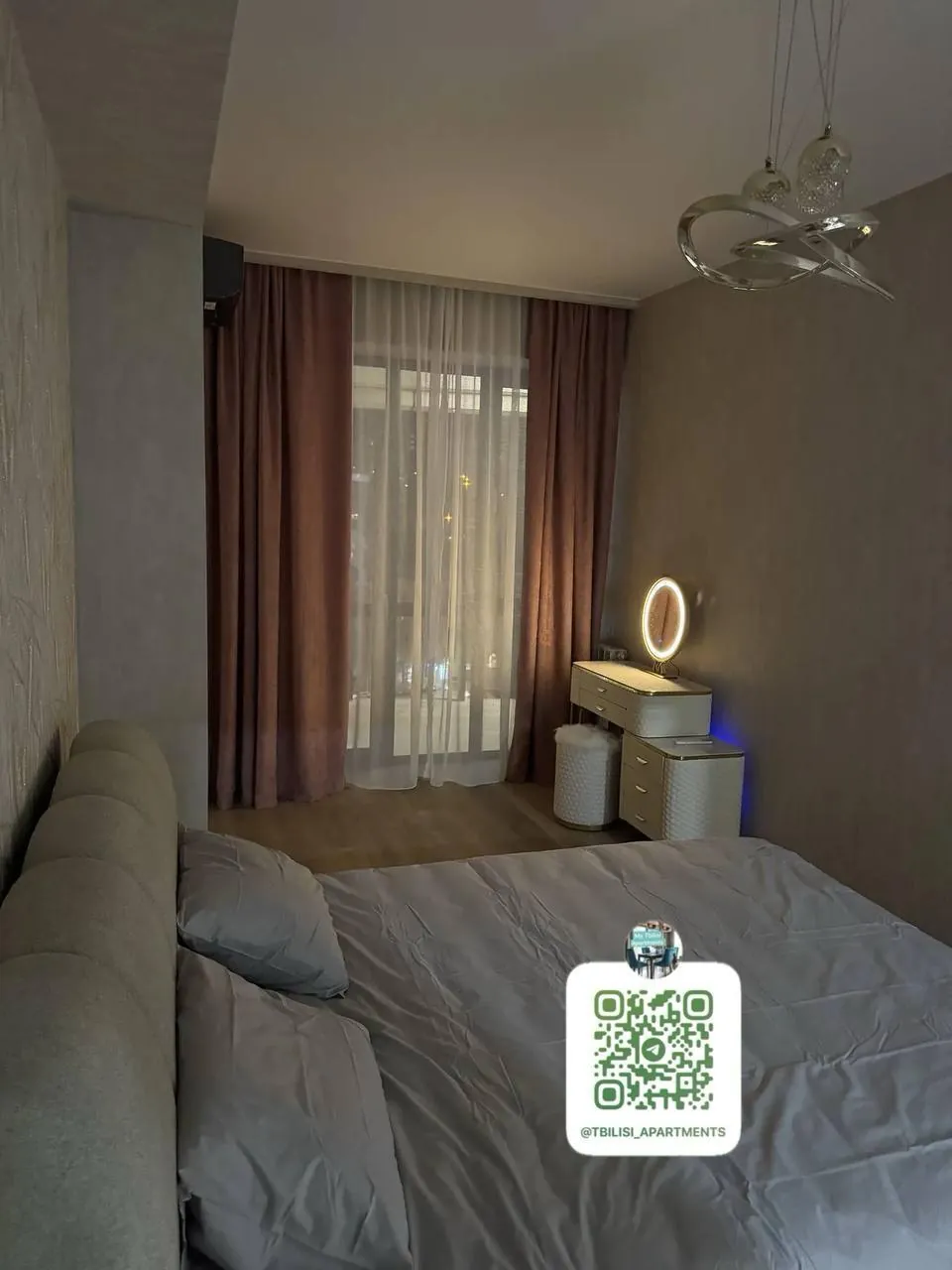 Квартира 75 м² в Сабуртало, 1 спальня 4