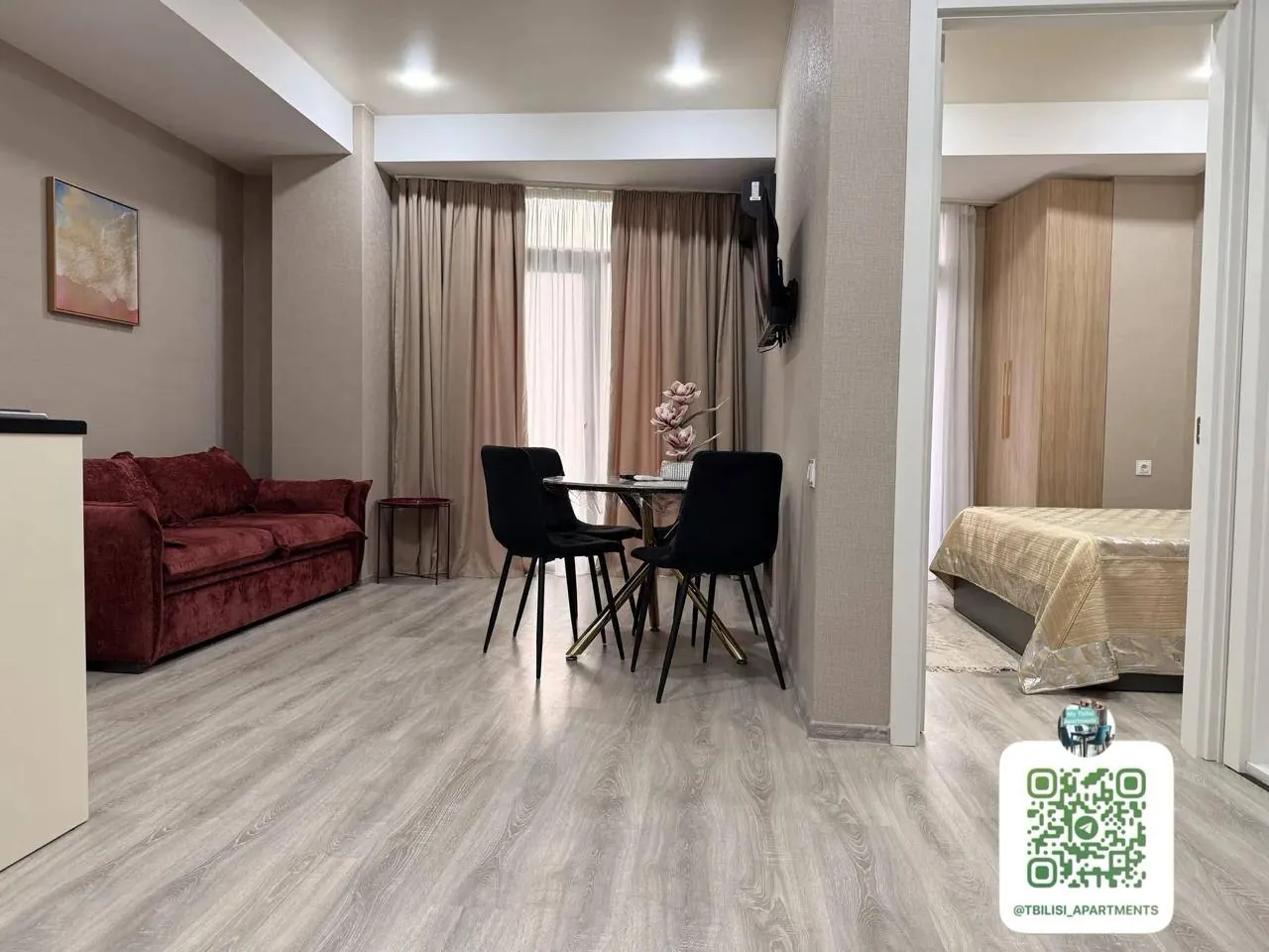 Квартира 51 м² в Вашлиджвари, 1 спальня 1
