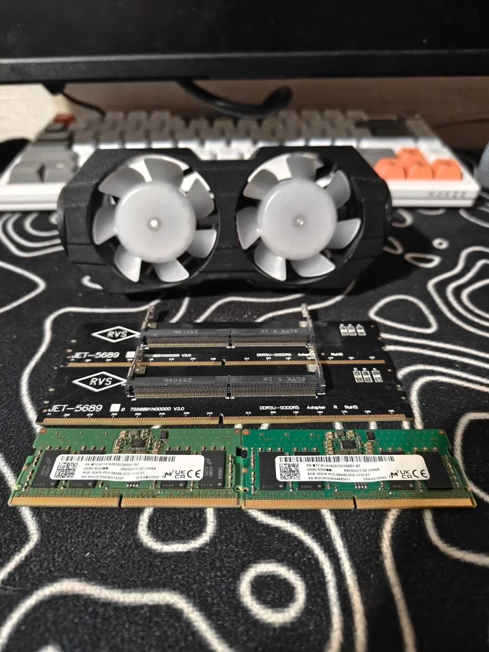 Оперативная память DDR5 адаптеры и кулер 1