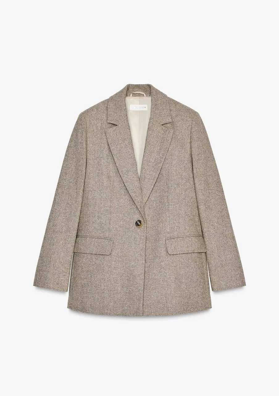 Жакет Zara шерстяной новый оверсайз 1