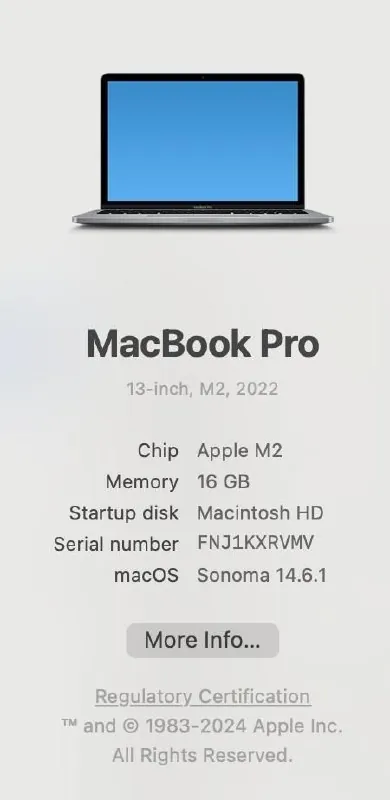 MacBook Pro 13 M2 2022 3
