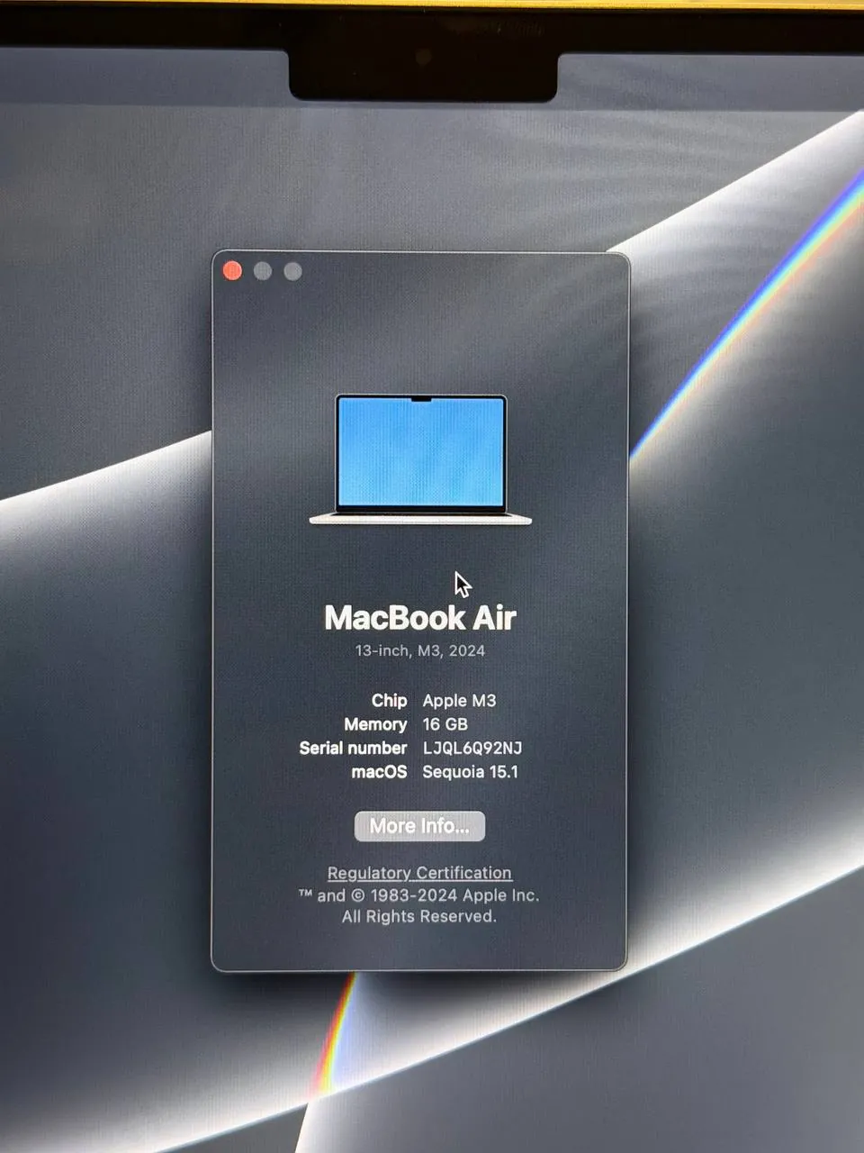 MacBook Air M3 2024 новый 3