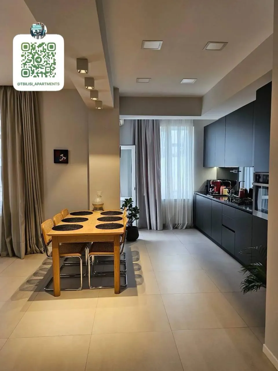 Квартира 100 м² с 2 спальнями в Мтацминде 1