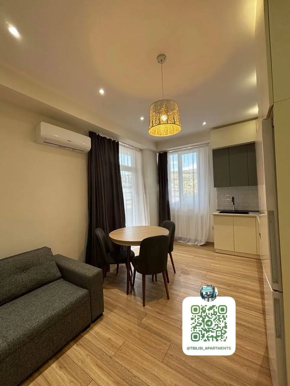 Квартира 55 м² с 1 спальней в Сабуртало 1