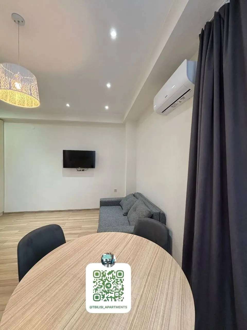 Квартира 55 м² с 1 спальней в Сабуртало 7