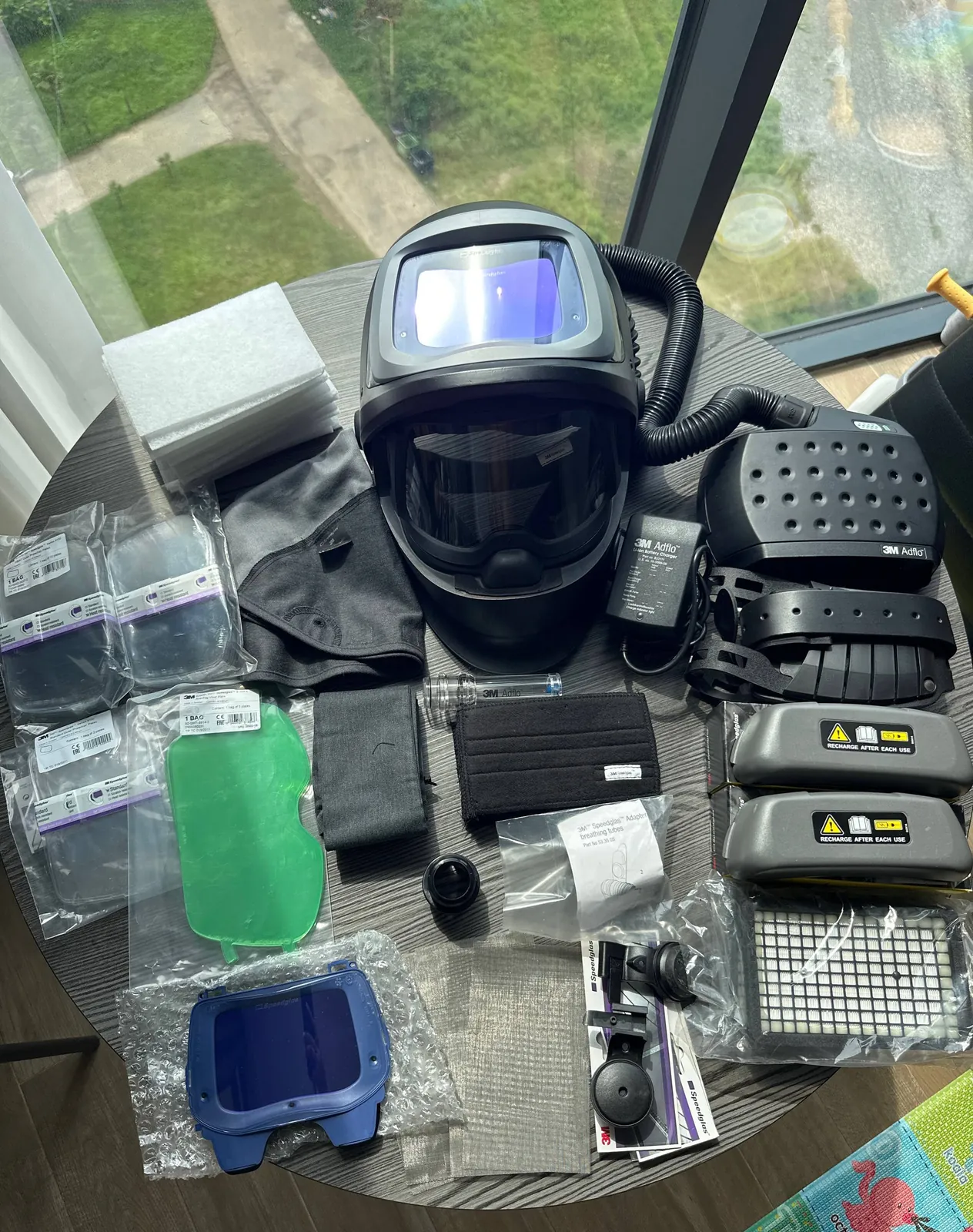 Сварочная маска 3M Speedglas 9100 с PAPR-комплектом 4