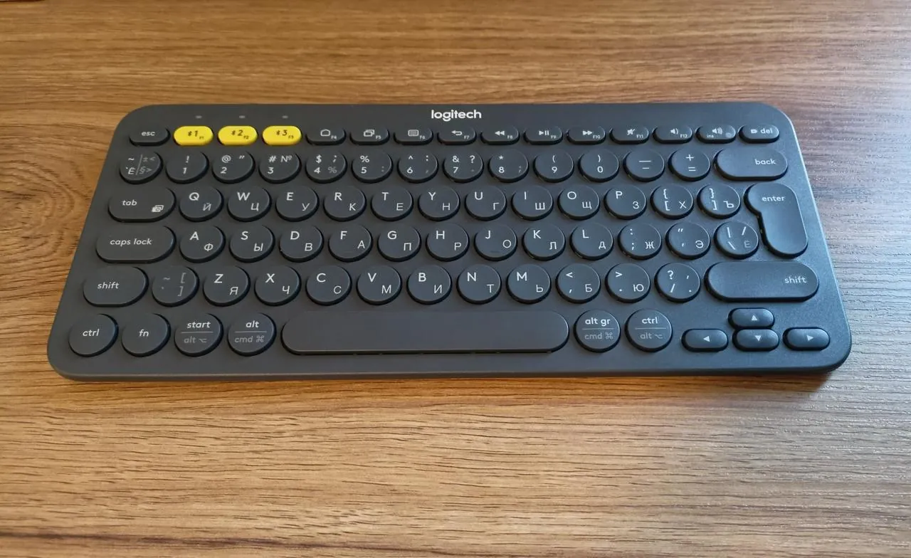 Беспроводная клавиатура Logitech K380 серая 1
