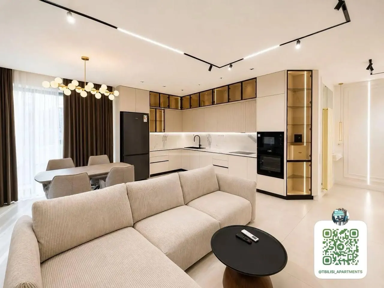 Квартира 115 м² с 3 комнатами в Крцаниси 9