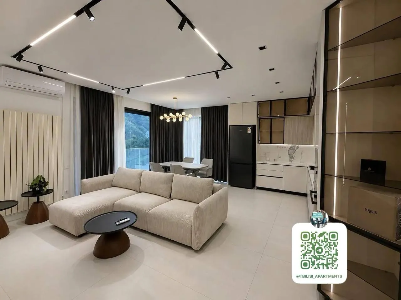 Квартира 115 м² с 3 комнатами в Крцаниси 2