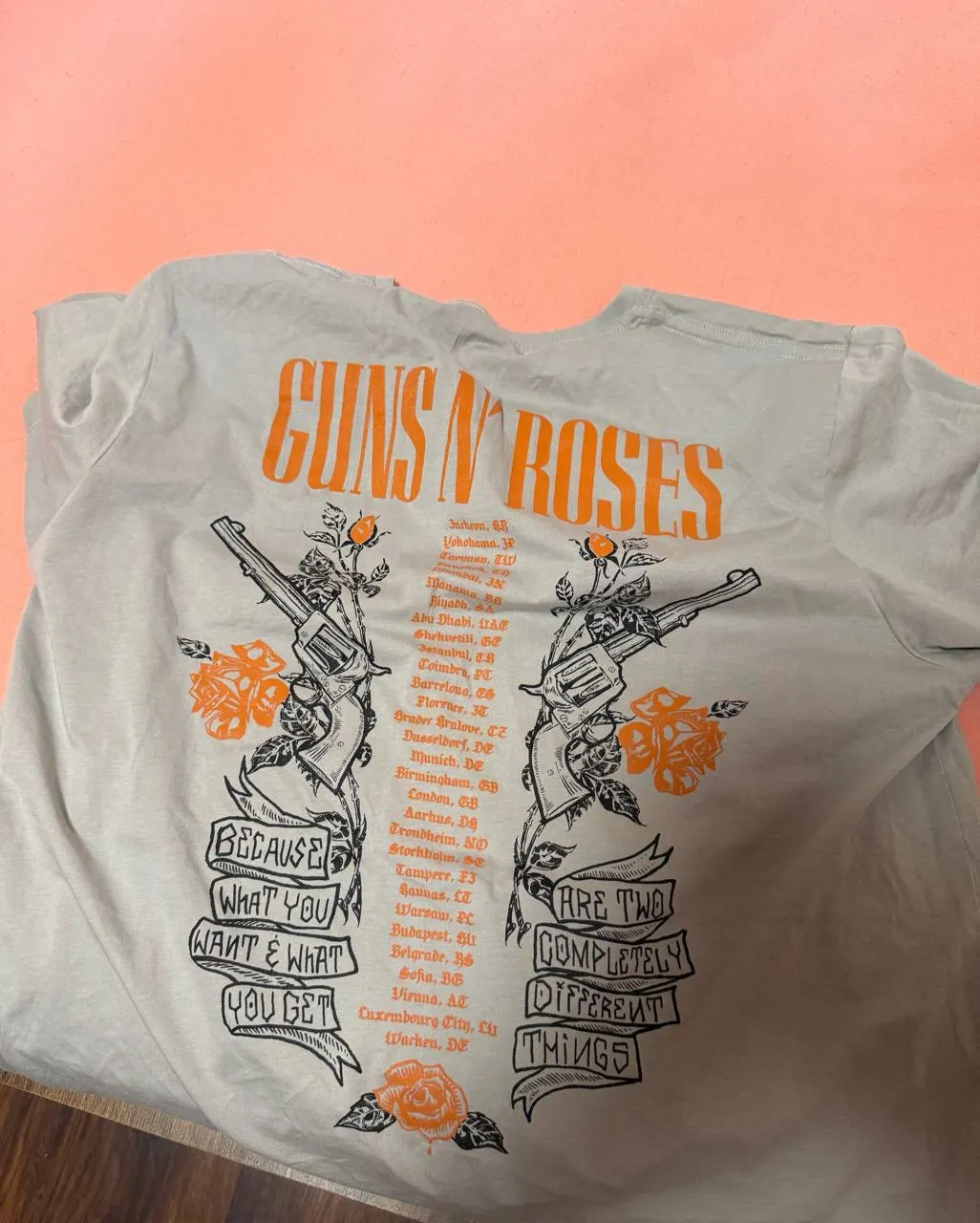 Майка Guns N Roses с концерта 1
