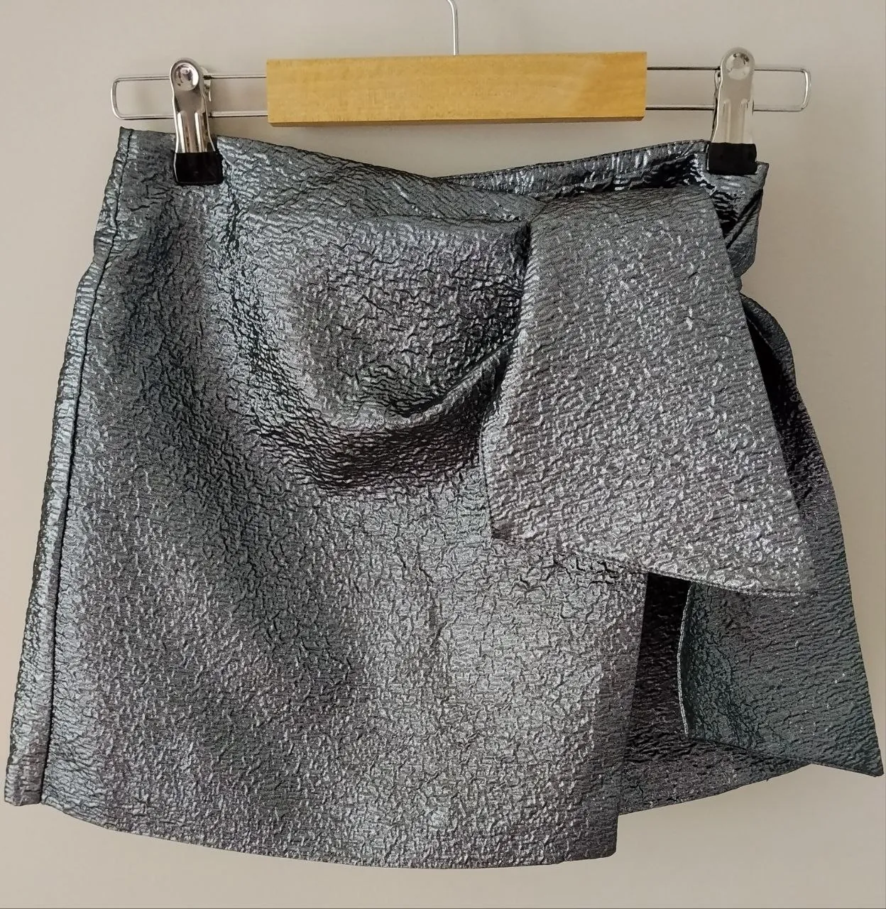 Шорты-юбка Zara графитового цвета 4