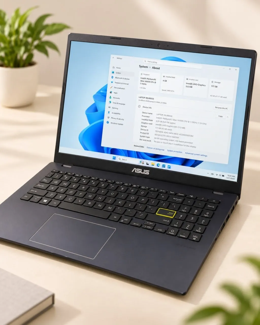 Ноутбук ASUS VivoBook E510MA 4/128GB 4
