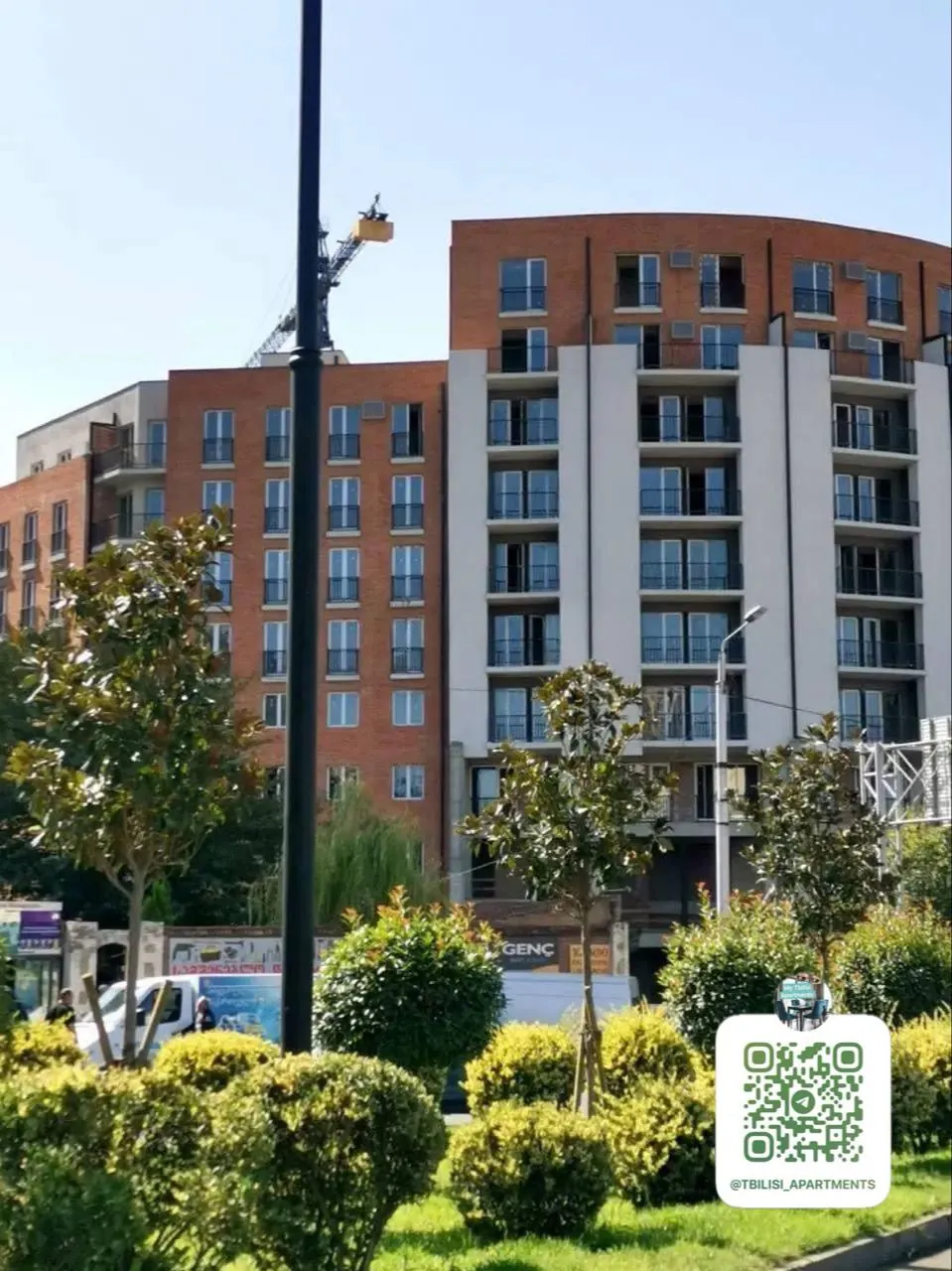 Квартира 46 м² с балконом в Ортачала 10