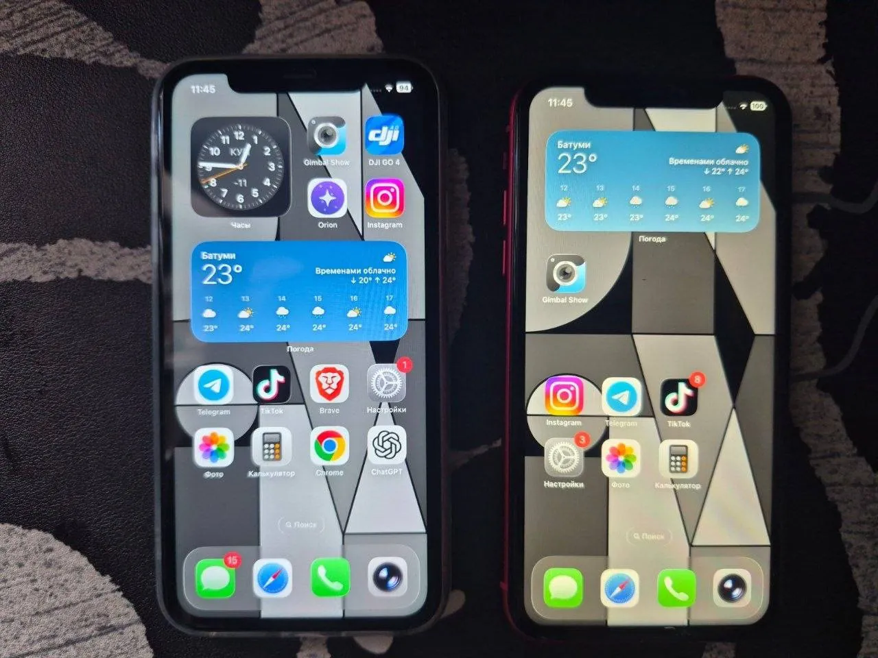 IPhone 11 зелёный и красный с дефектами 1