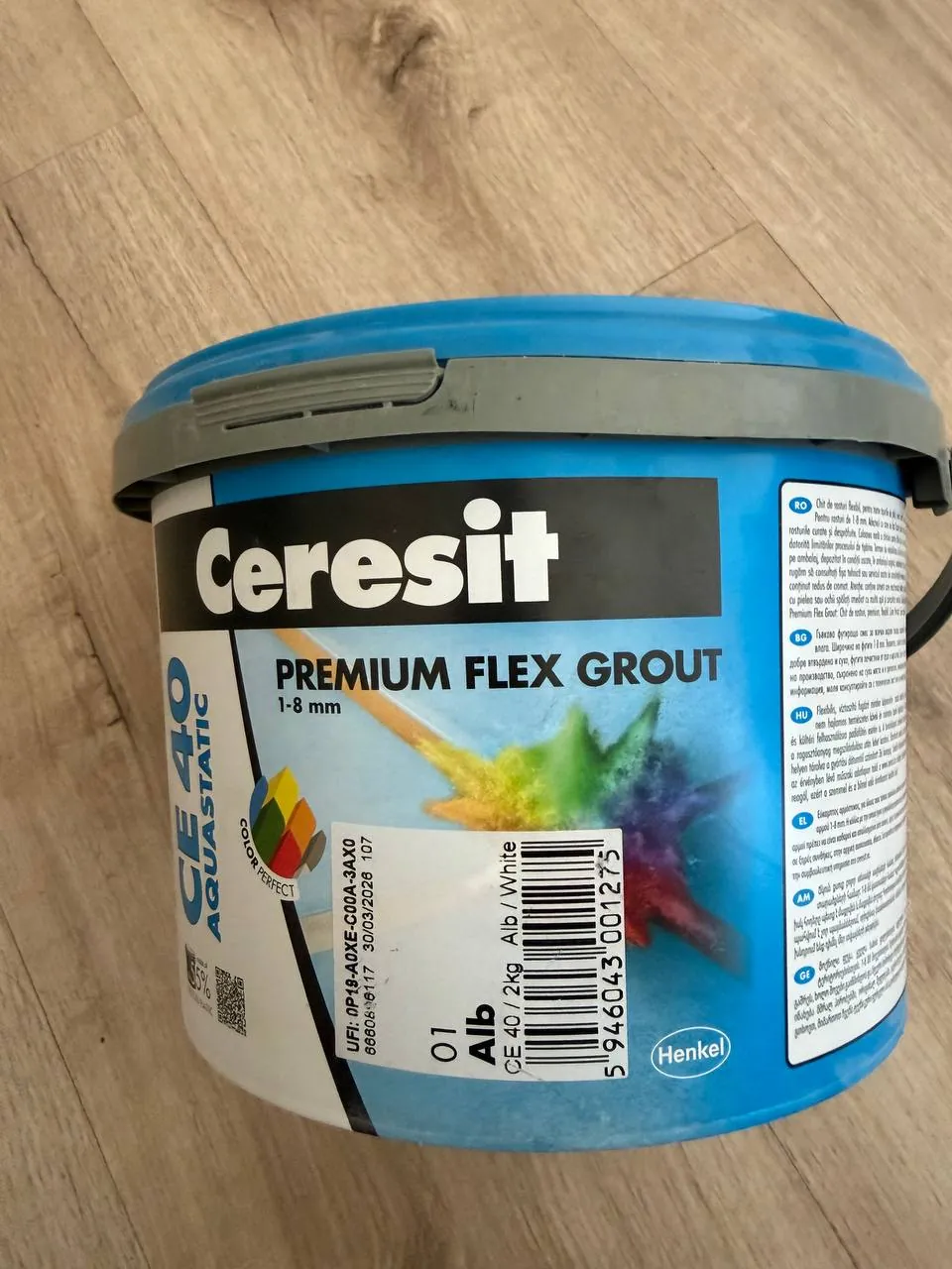Затирка для плитки Ceresit белая Alb 01 2